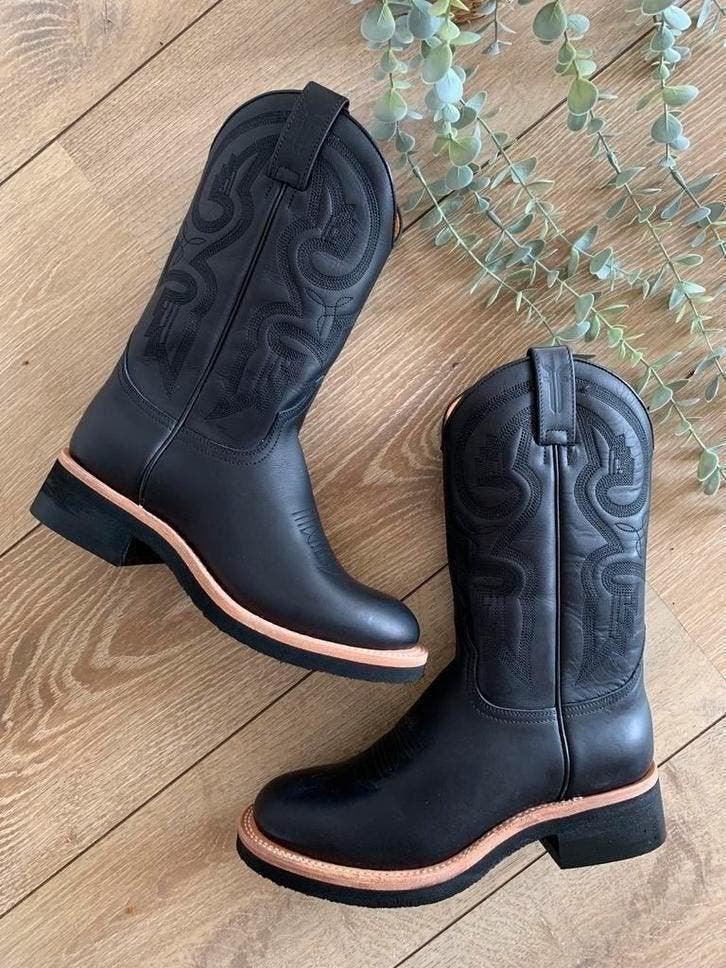 Frye retro boots 40 western boots bohemian laarzen, Kleding | Dames, Hoge laarzen, -, Zwart, -