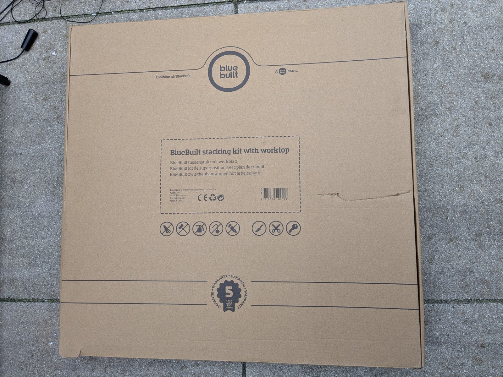 BlueBuilt stapelkit met werkblad voor wasmachine, Ophalen, Nieuw