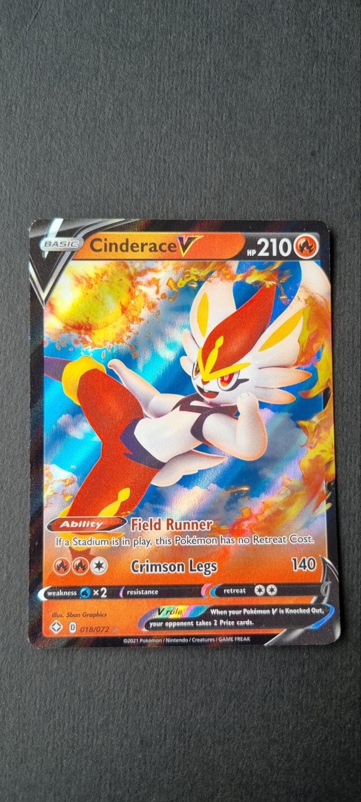 Cinderace V  SHF 018/072 Good, Ophalen of Verzenden, Gebruikt, Losse kaart