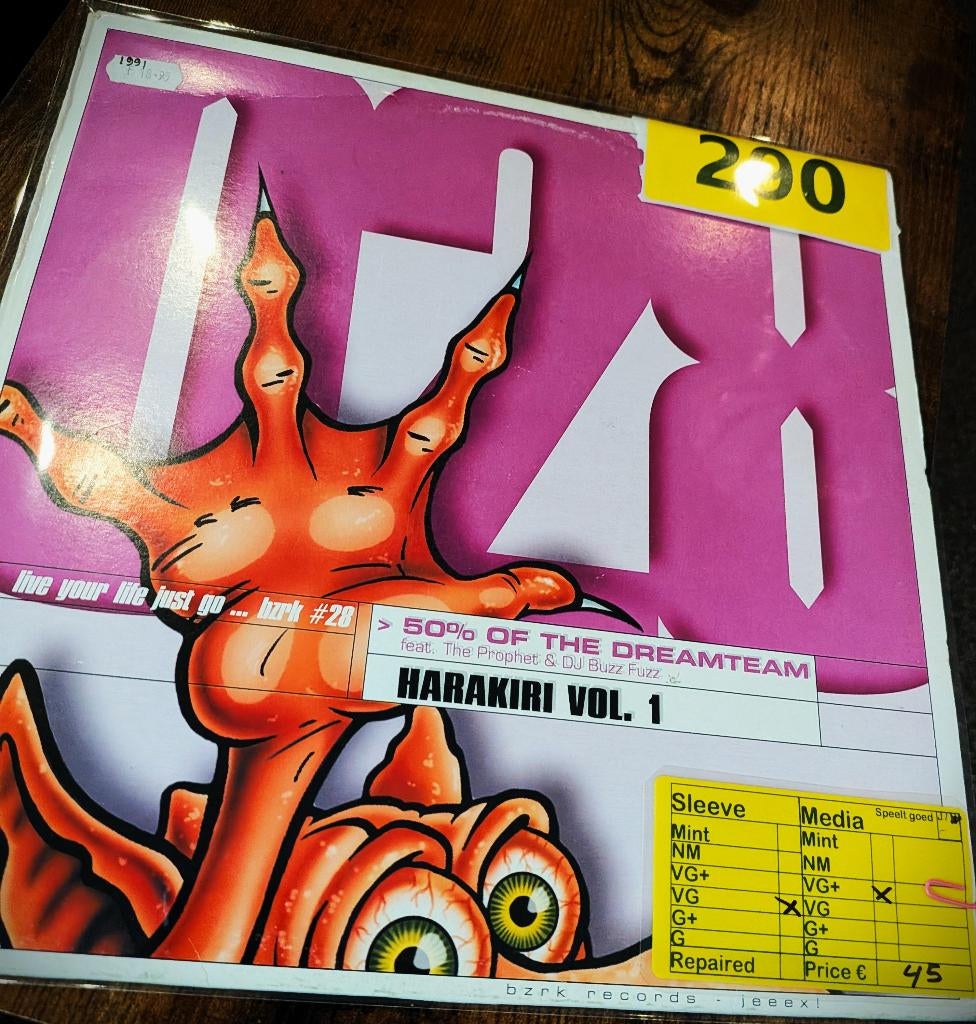 The Prophet & DJ Buzz Fuzz* – Harakiri Vol. 1, Cd's en Dvd's, Ophalen of Verzenden, Gebruikt, 12 inch, Techno of Trance
