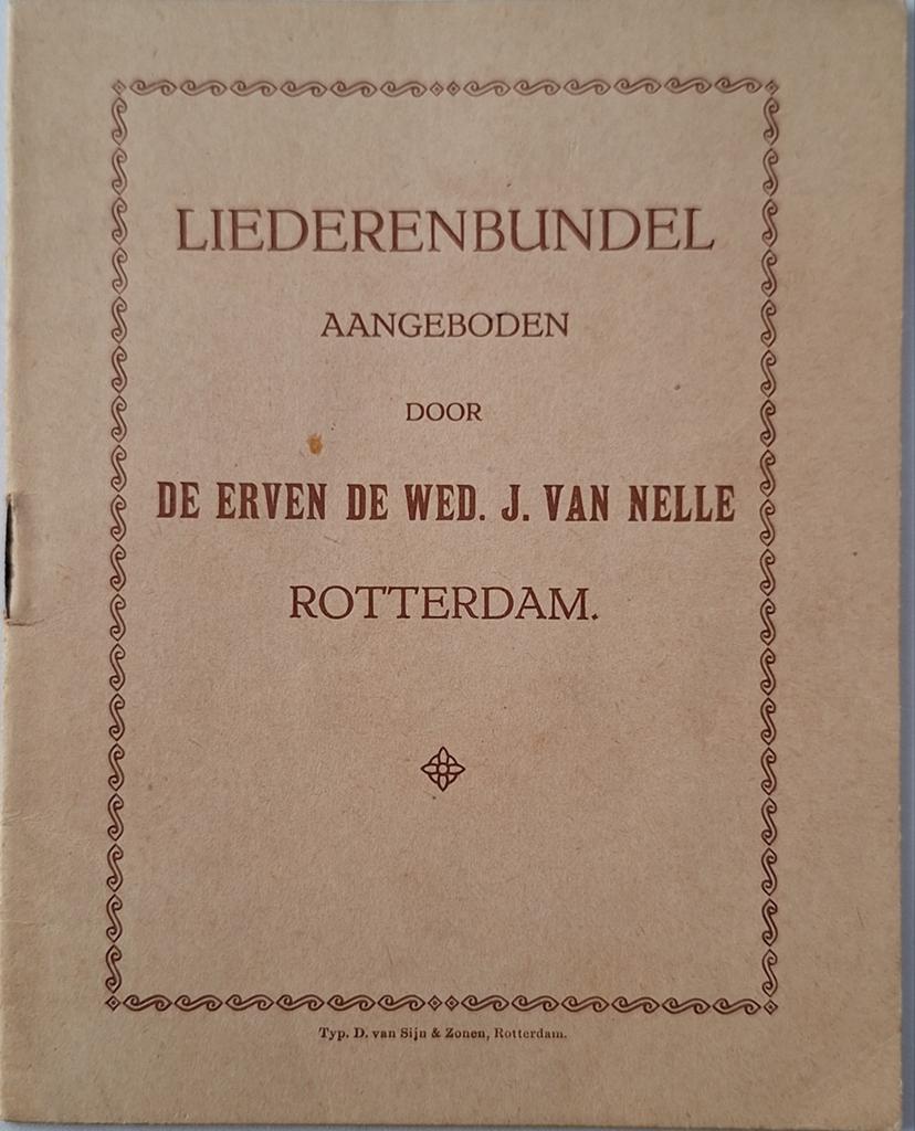 Van Nelle Liedjesbundel, Boeken, Ophalen of Verzenden, Zo goed als nieuw