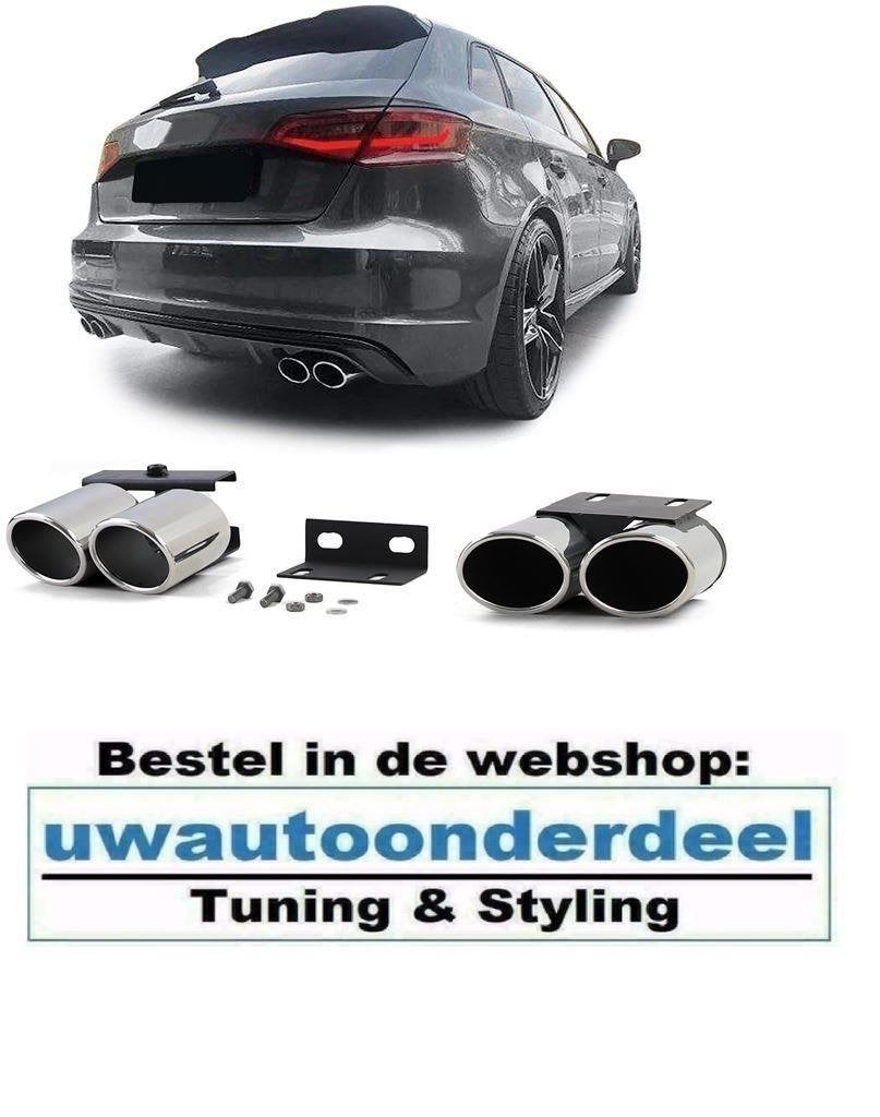 Uitlaat Sierstuk Ombouw Dummy S Line Look Voor Audi A3 8V S3, Verzenden, Automotive Parts, A.parts@hotmail.nl, Trasmolenlaan 12 3447 GZ Woerden