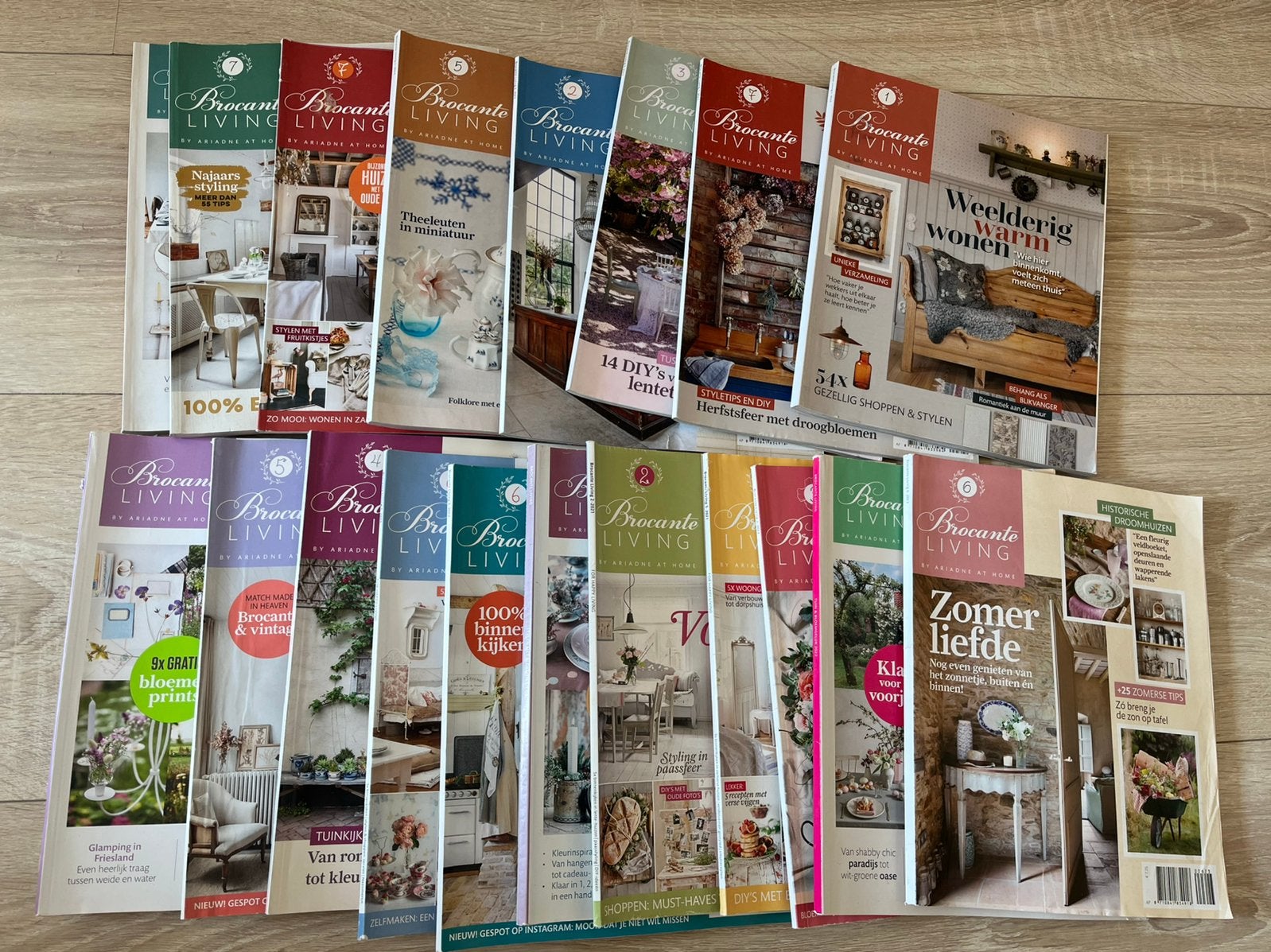 Brocante living tijdschriften 19 stuks, Boeken, Ophalen of Verzenden, Gelezen, Overige typen