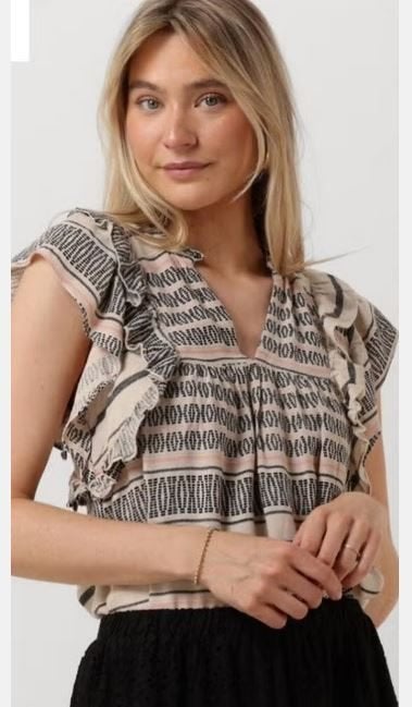 NIEUW!! Neo Noir prachtige linnen top/blouse VAN 60 VOOR 15!, Neo Noir, Nieuw, Maat 36 (S), Meerkleurig