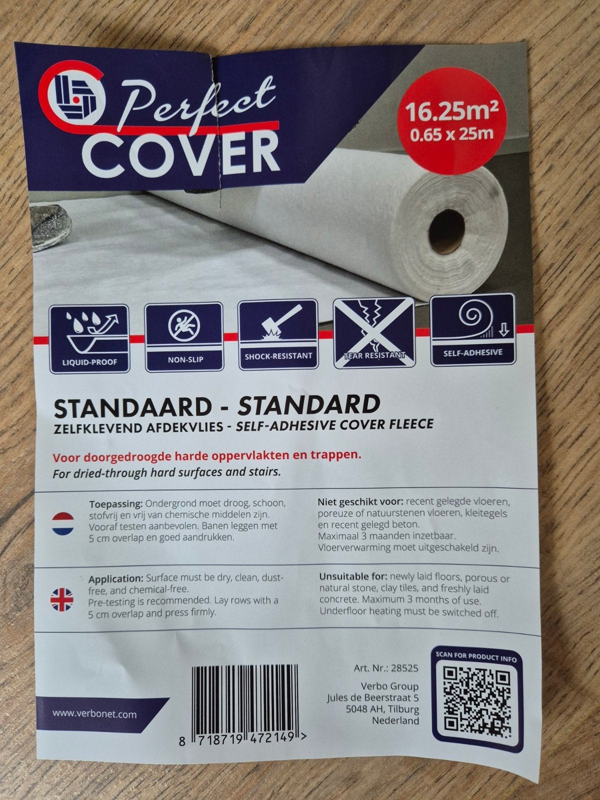 Perfect Cover zelfklevende stucloper, Ophalen, Nieuw, 5 tot 10 m², Overige typen