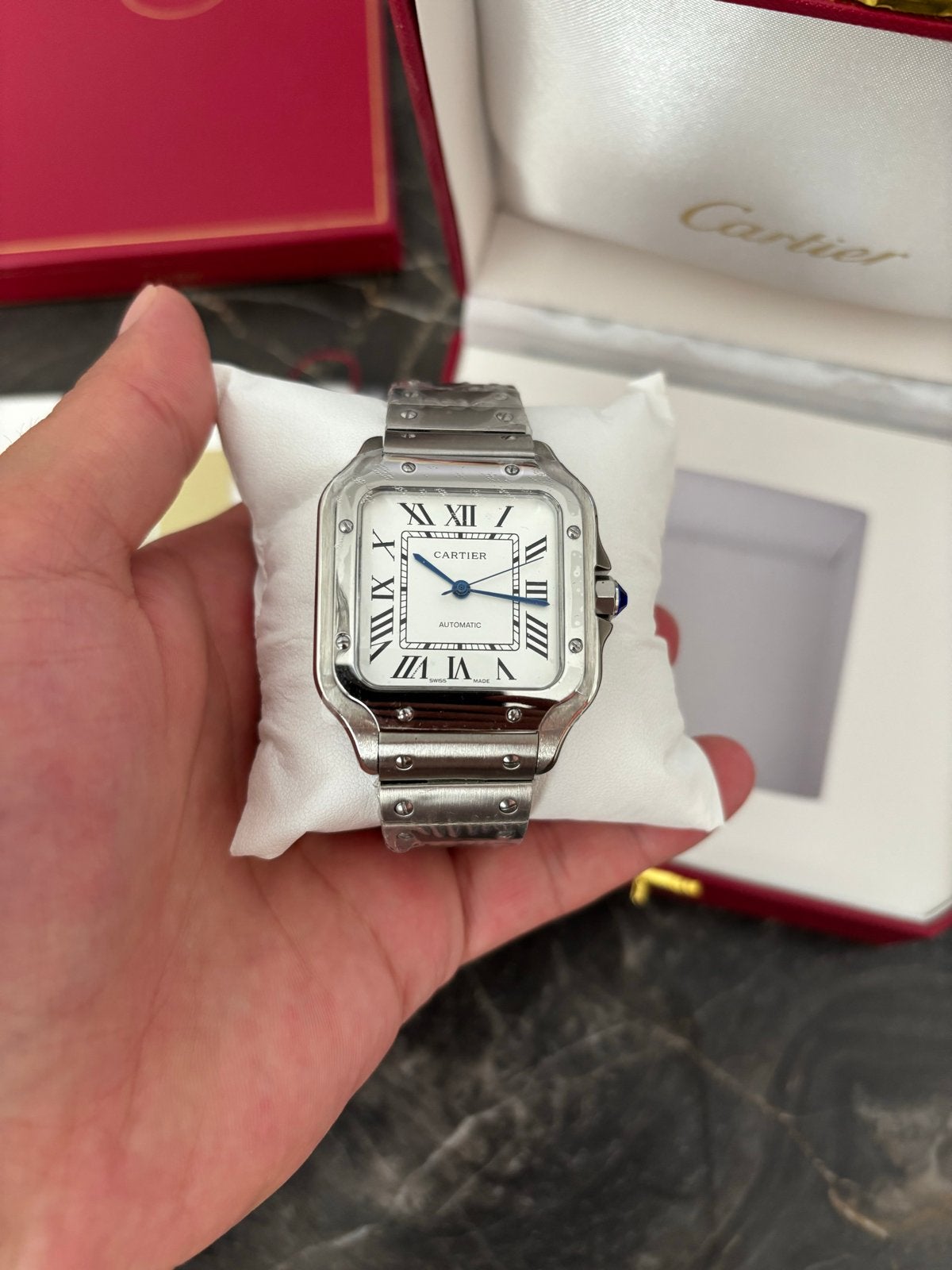 Cartier Santos XL Automatisch Horloge - nieuw, Staal, Staal, Polshorloge, Nieuw