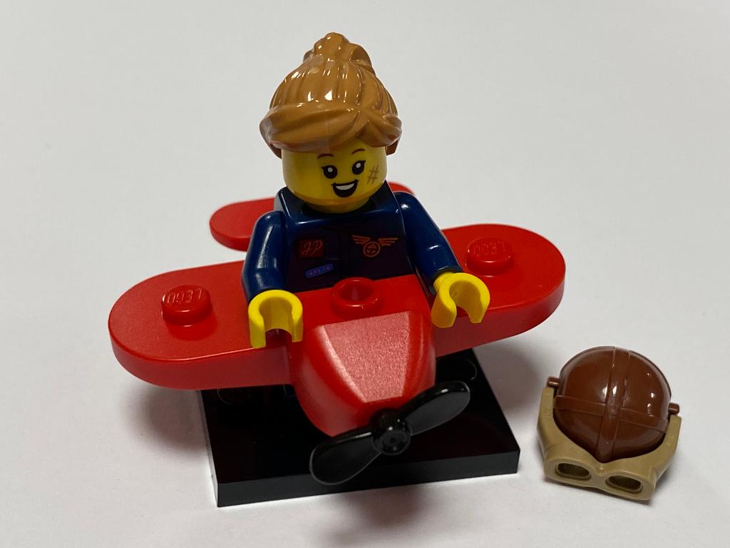 Lego Serie 21 Minifiguur col21-9 Airplane Girl, Ophalen of Verzenden, Nieuw, Complete set, Lego