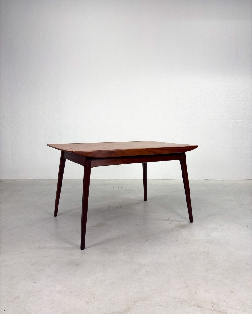 Vintage 'Milaan' Eettafel van Louis van Teeffelen, Huis en Inrichting, Ophalen, Teakhout, 50 tot 100 cm, Zo goed als nieuw