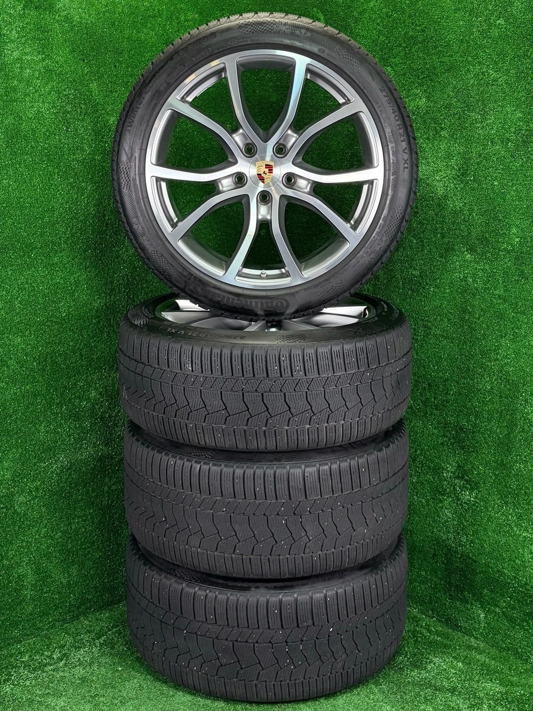 Originele 21 inch Porsche Cayenne E3 velgen met winterbanden, Gebruikt, -, 275 mm, -