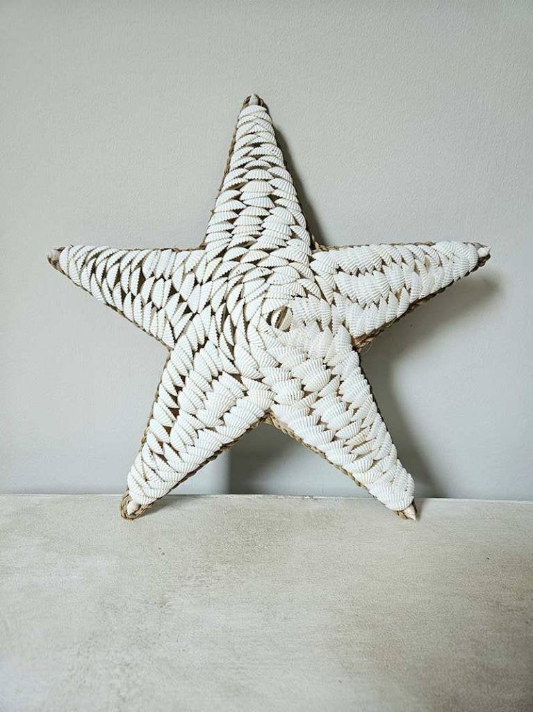 Kerst schelpen wanddecoratie ster 2, Ophalen of Verzenden, Tropical home, 6951nk, Nieuw