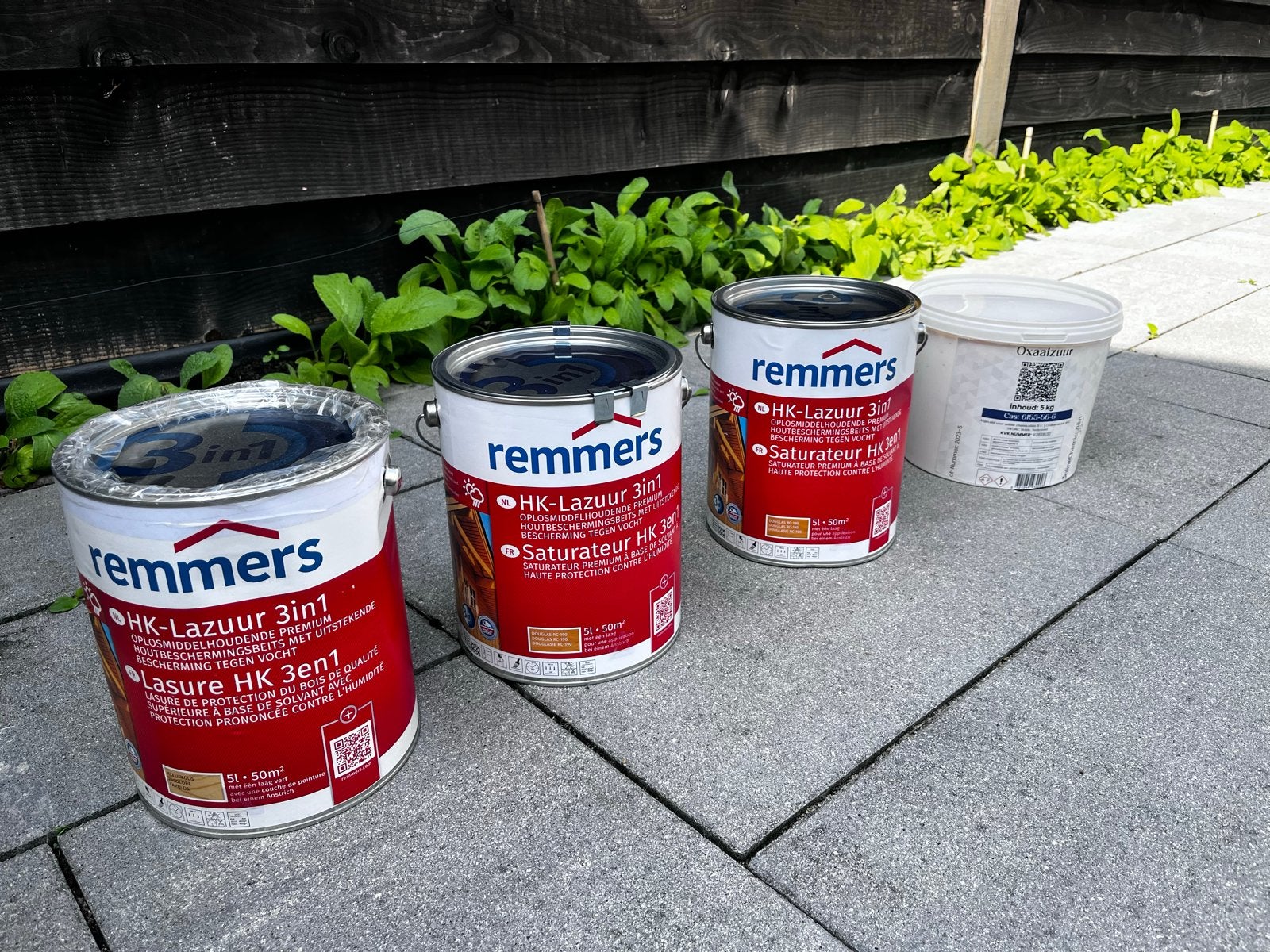 Remmers HK-Lazuur 3in1 - 5 liter blikken, Doe-het-zelf en Verbouw, Ophalen, Bruin, 5 tot 10 liter, Nieuw