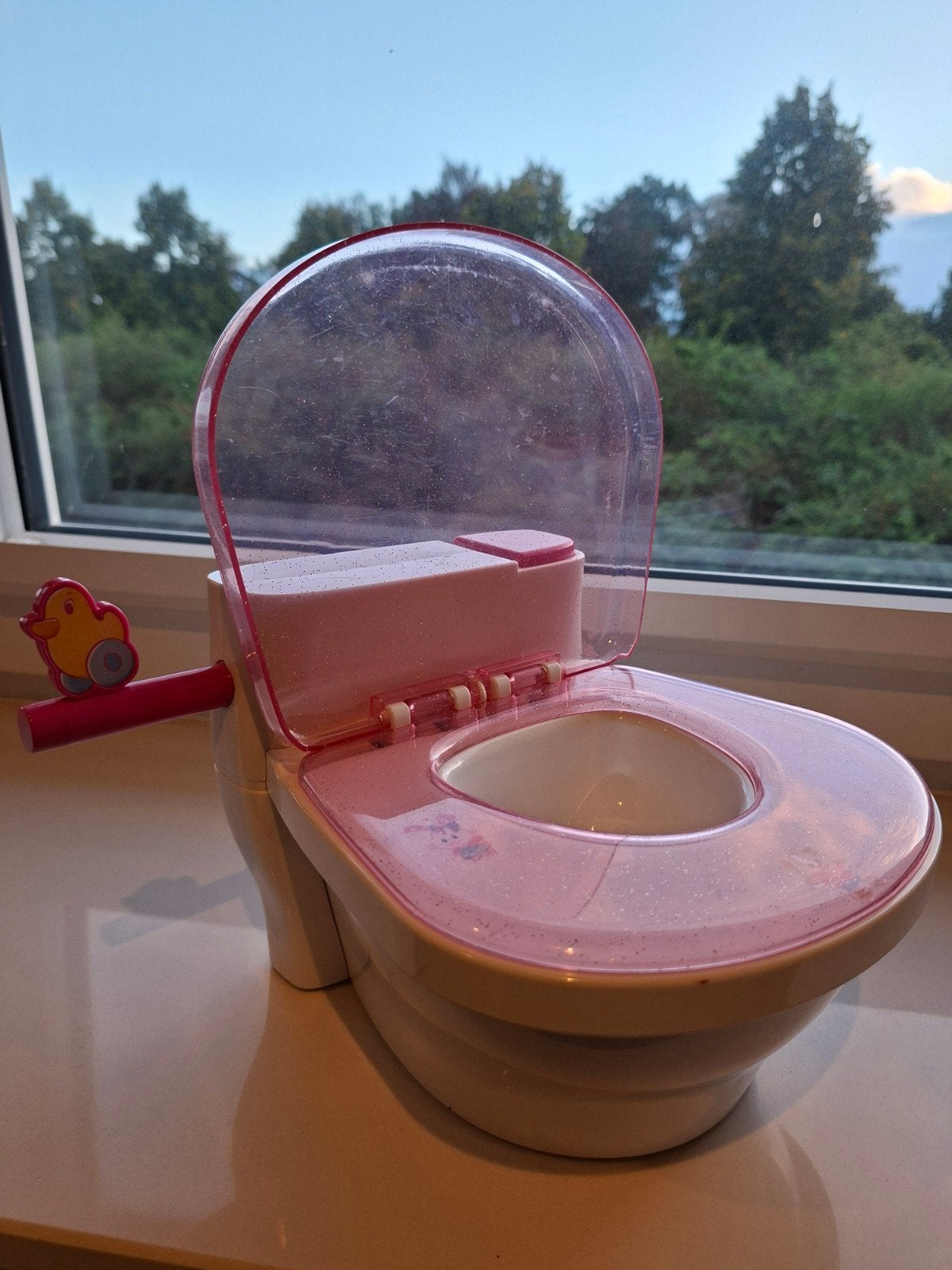 Toilet/wc voor Baby Born met geluid, Ophalen of Verzenden, Zo goed als nieuw, Babypop
