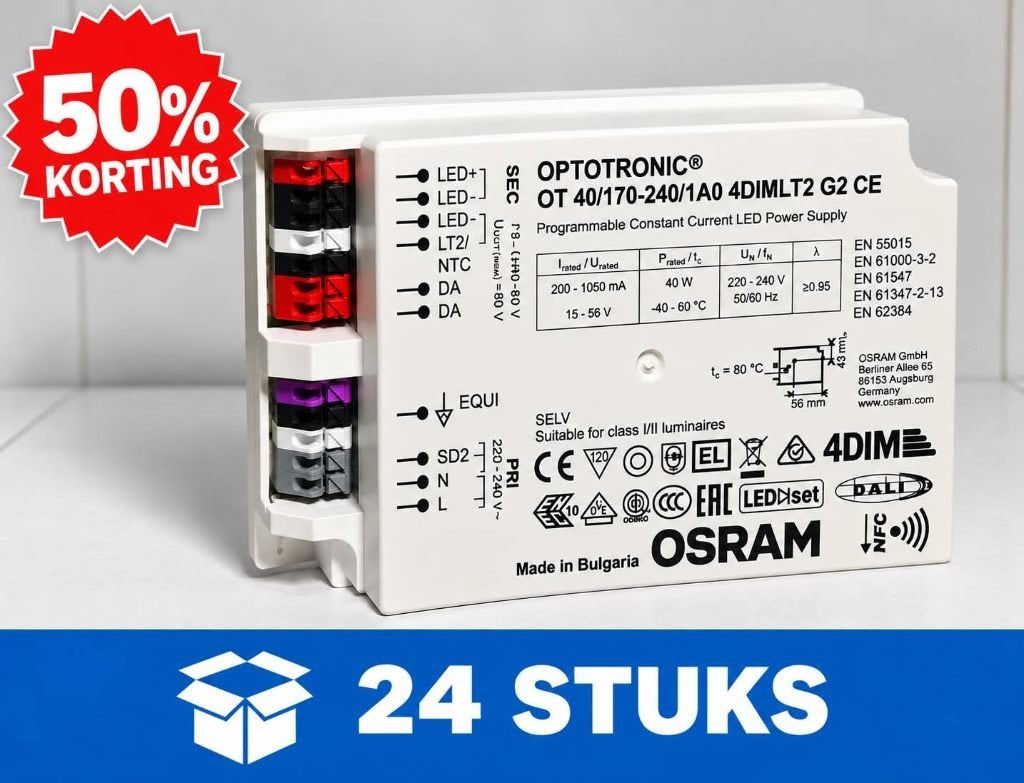 Partij 24x OSRAM OPTOTRONIC LED Driver 40W | DALI | 4DIM, Overige merken, Verzenden, Osram, Overige typen