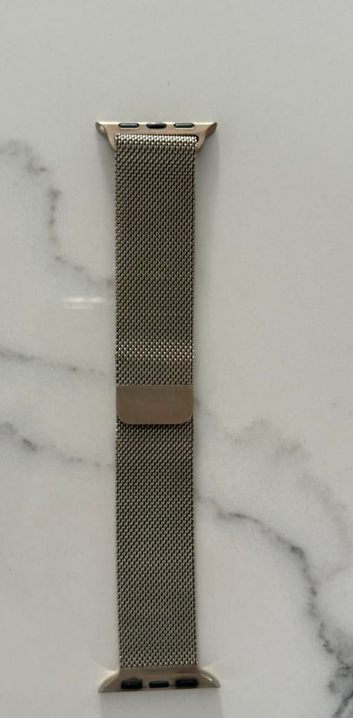 Origineel Apple Milanees Loop bandje goud, Sieraden, Tassen en Uiterlijk, Smartwatches, Zo goed als nieuw, iOS, Roze, Ophalen of Verzenden