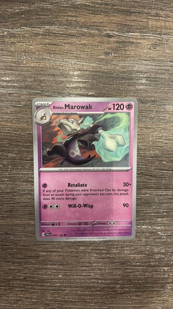 JTG Alolan Marowak 057/159, Ophalen of Verzenden, Zo goed als nieuw