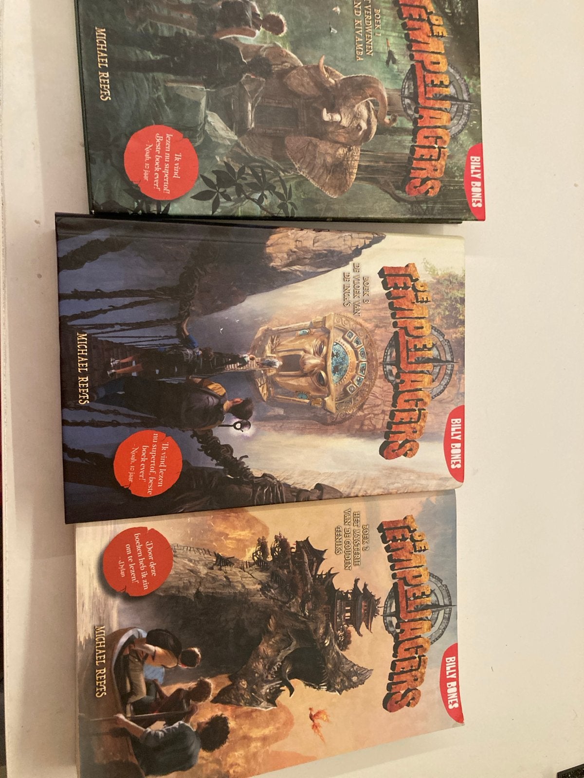 De Tempeljagers Boekenreeks (3 delen) - Michael Reefs, Boeken, Ophalen of Verzenden, Gelezen, Fictie algemeen