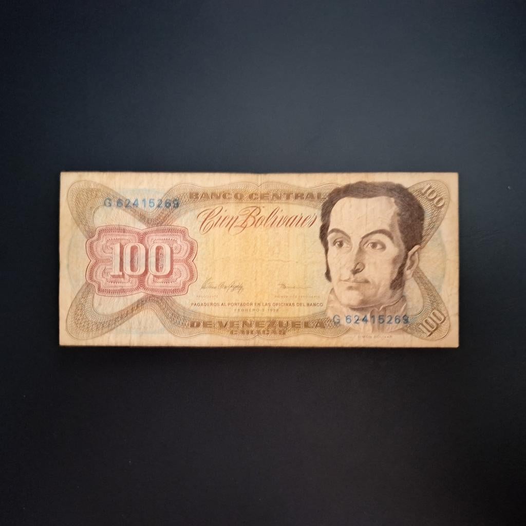 100 bolivar Venezuela #015, Postzegels en Munten, Bankbiljetten | Amerika, Verzenden, Zuid-Amerika, Los biljet