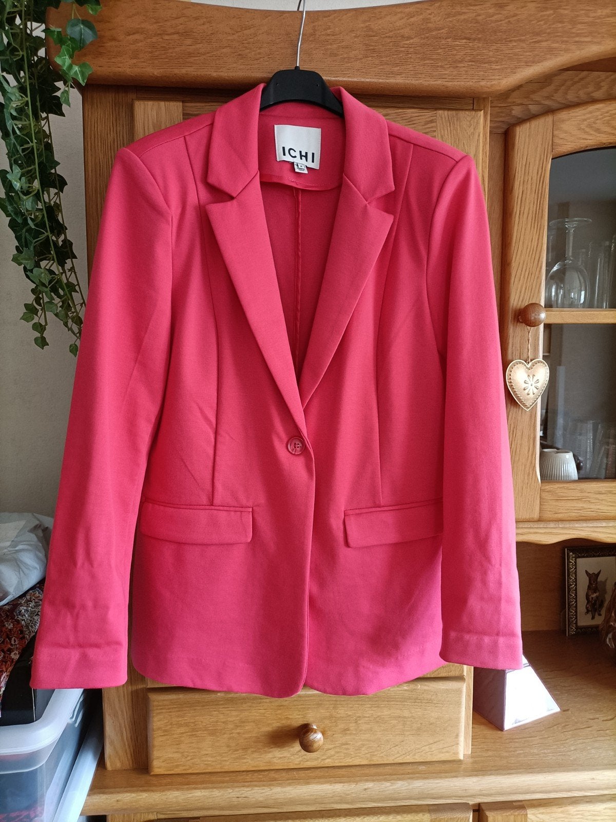 NIEUW!! Blazer ICHI koraal M, Kleding | Dames, Maat 38/40 (M), Nieuw, Ophalen of Verzenden, Jasje
