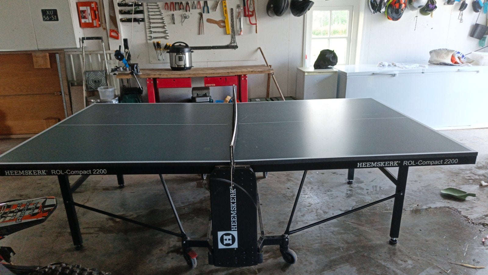 Pingpong tafel Heemskerk rol compact 2200., Sport en Fitness, Ophalen, Zo goed als nieuw