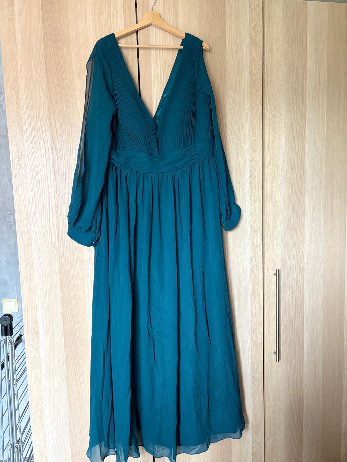 Mascara London Galajurk / Avondjurk - Maat 50, Kleding | Dames, Verzenden, Maat 46/48 (XL) of groter, Nieuw, Onder de knie