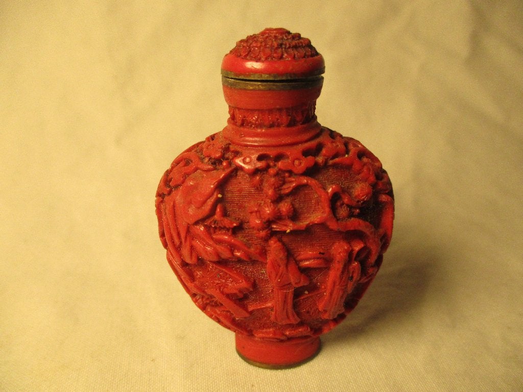 oranje klein flesje China, Ophalen of Verzenden