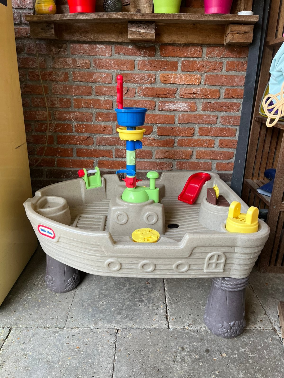 Little tikes piratenboot met accessoires, Ophalen, Gebruikt