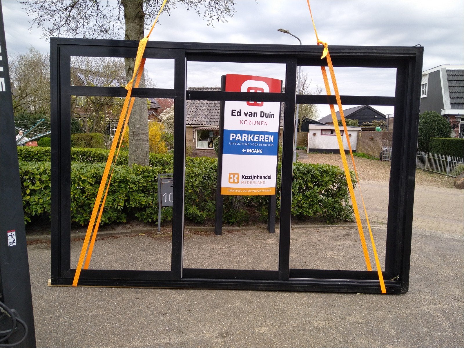 schuifpui met 3 vakkundig 2 schuifdeur, Ophalen of Verzenden, Schuifdeur, Metaal, 120 cm of meer