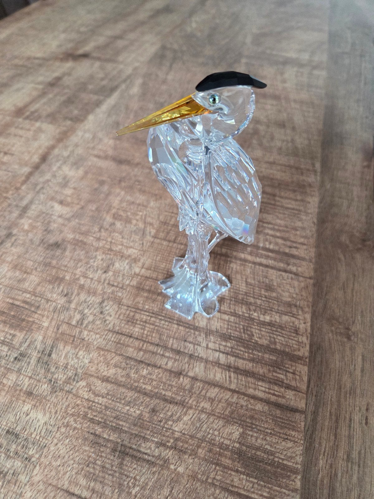 Swarovski Zilverreiger Kristal Figuur met Certificaat, Ophalen of Verzenden, Zo goed als nieuw, Figuurtje
