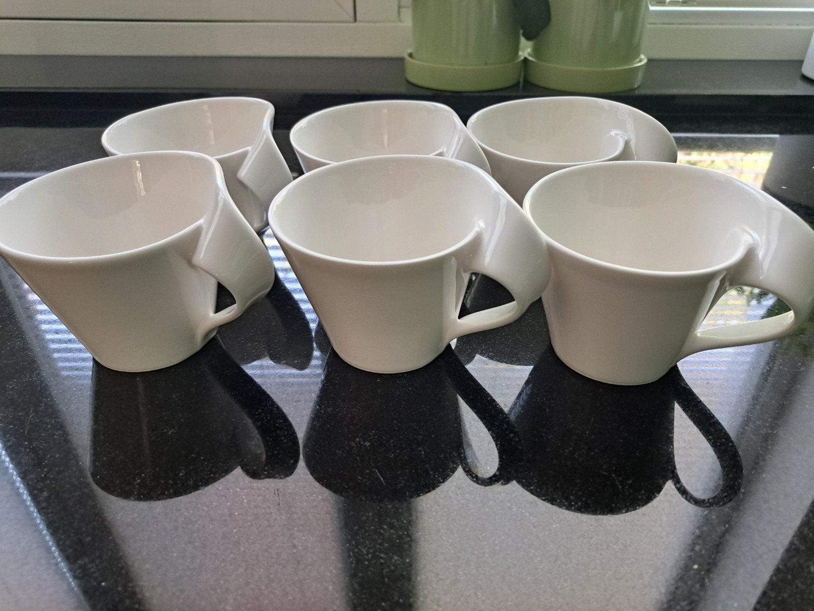 prachtige design koffiekopjes New Wave, Villeroy & Boch, Ophalen of Verzenden, Zo goed als nieuw, Modern