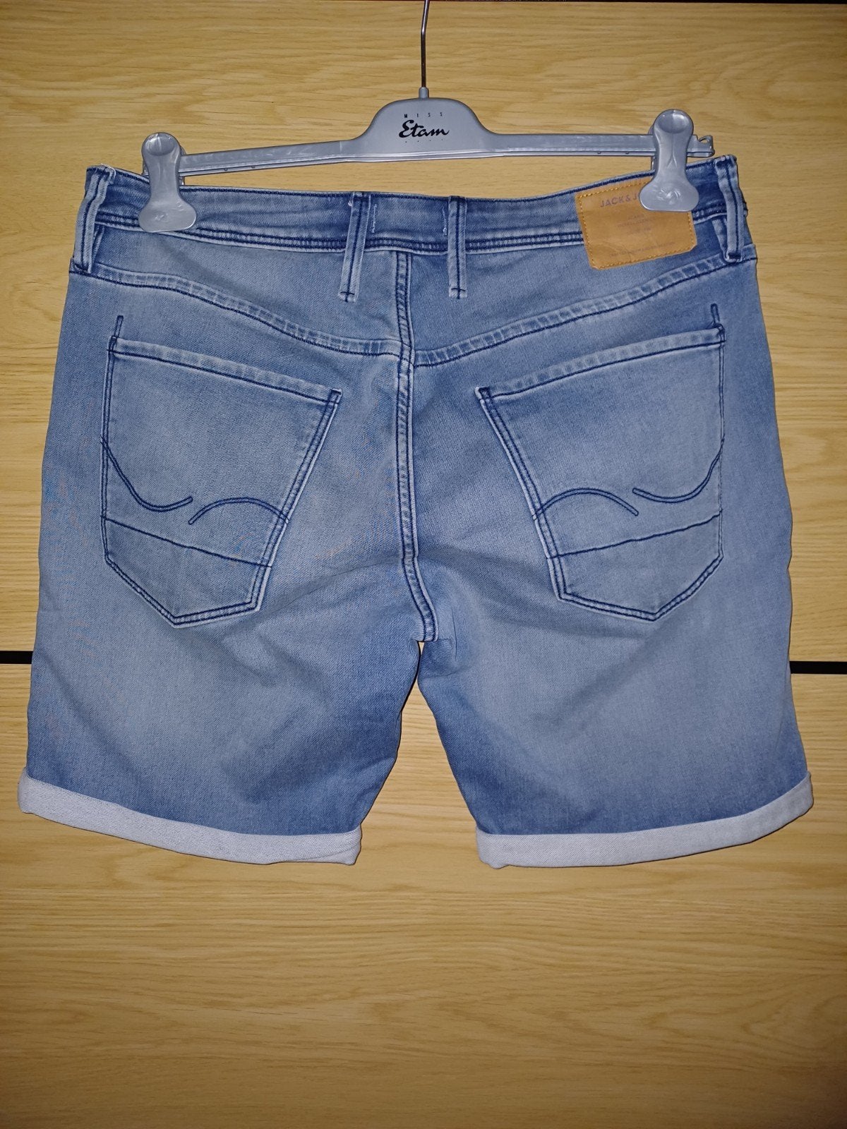 Jack & Jones denim shorts, Kleding | Heren, Spijkerbroeken en Jeans, Blauw, Overige jeansmaten, Ophalen of Verzenden, Gedragen