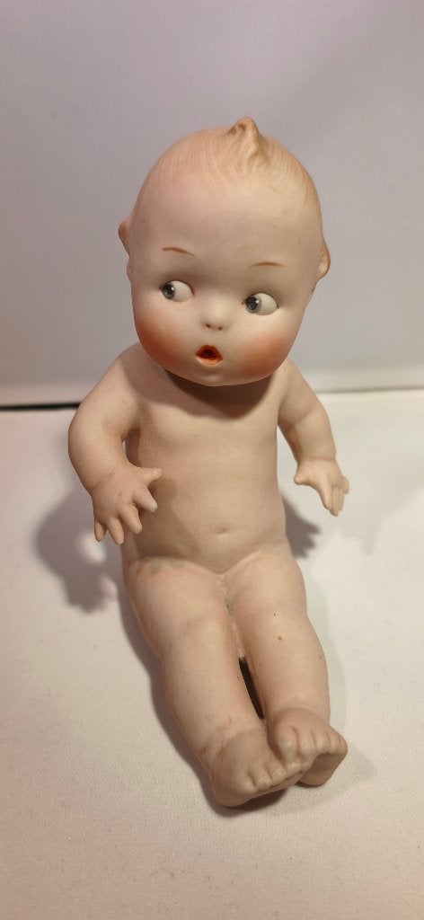 Antieke Gebrüder Heubach porseleinen "piano baby", Antiek en Kunst, Ophalen of Verzenden