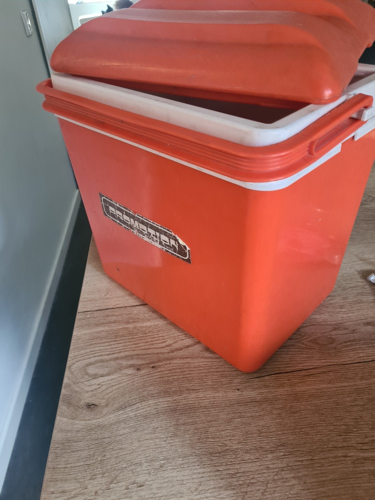 Vintage Promotie Koelbox - Oranje, Ophalen, Gebruikt, Koelbox