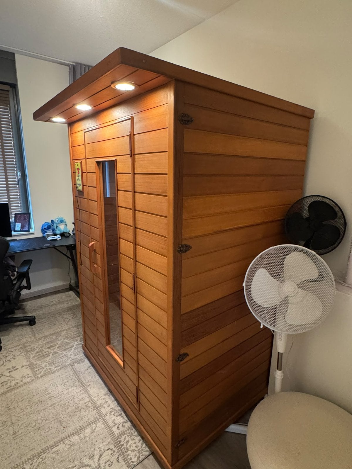 2-persoonssauna infrarood, Ophalen, Zo goed als nieuw, Infrarood, Complete sauna