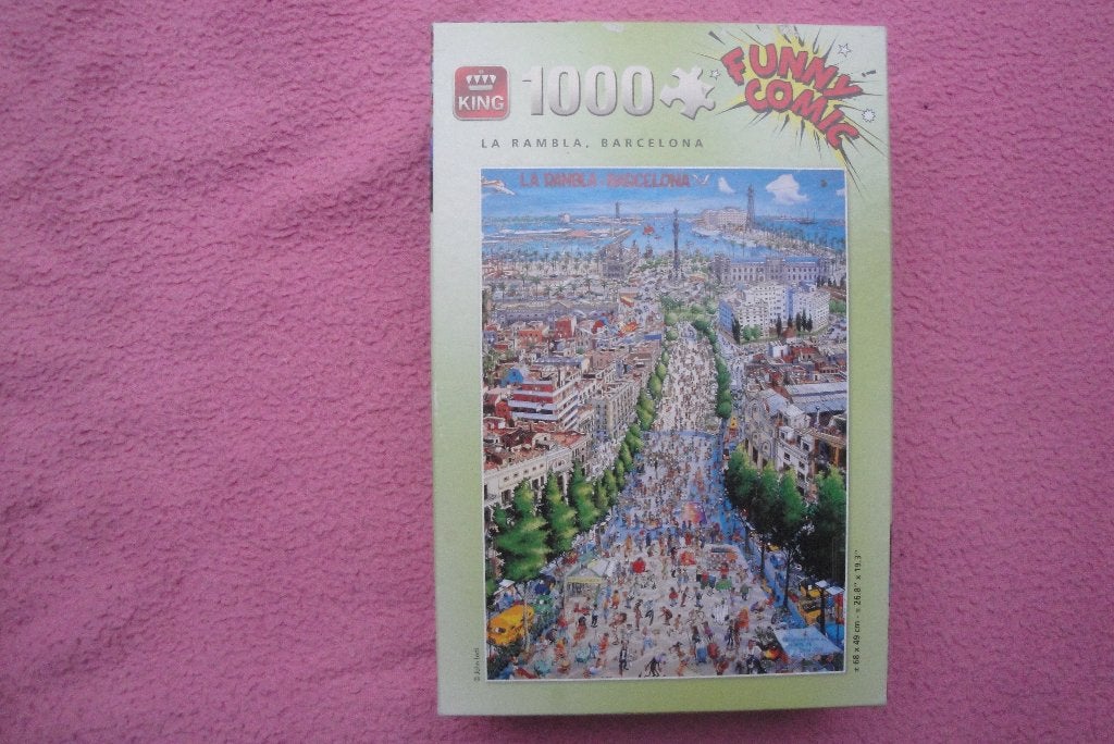 KING FUNNY COMIC COLLECTION PUZZLE 1.000 stukjes 2,50euro, Ophalen of Verzenden, 500 t/m 1500 stukjes, Zo goed als nieuw, Legpuzzel