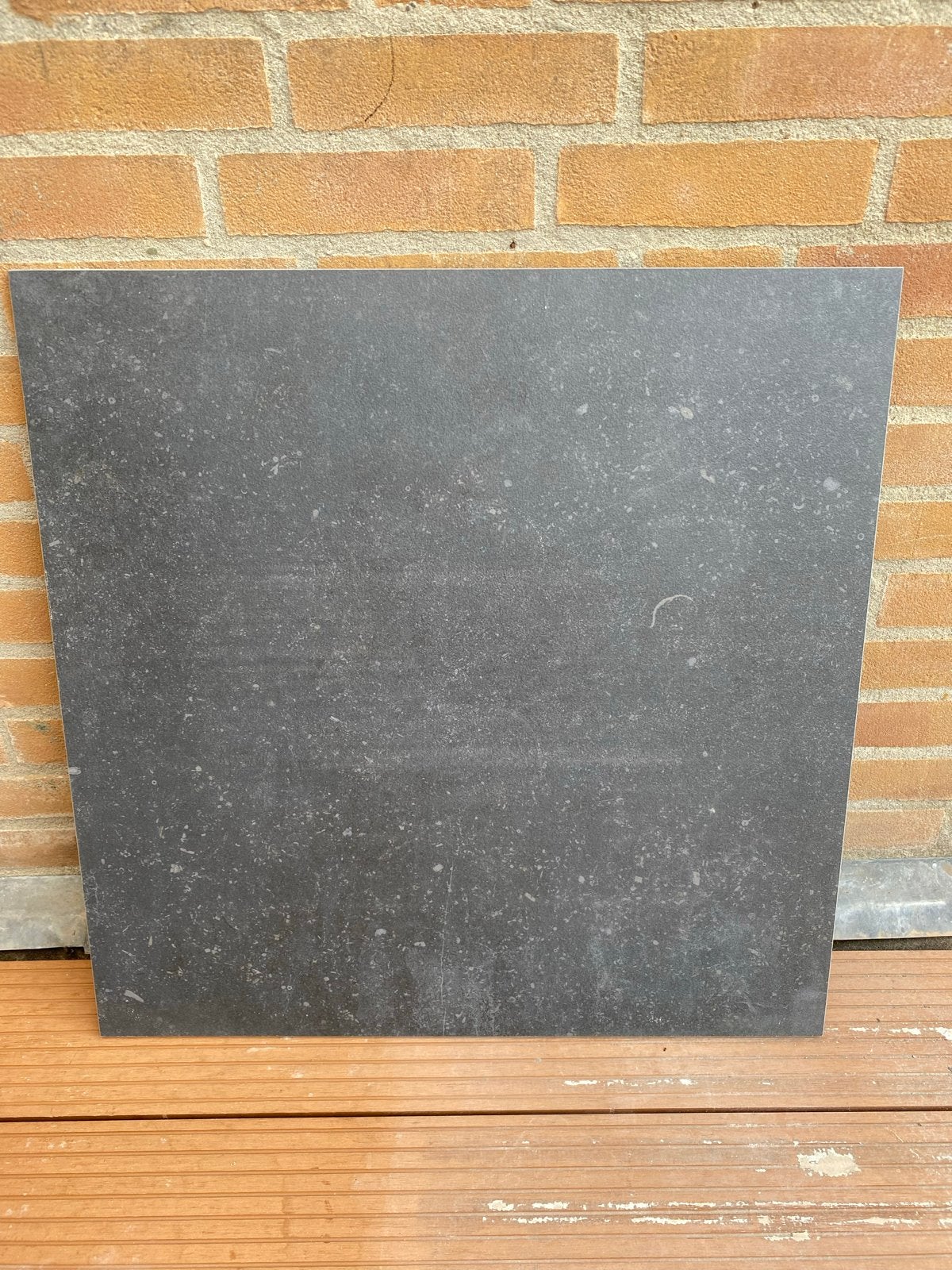 10 st. RTT Nero (antraciet) grijs tegels 60x60 cm, Ophalen, 60 cm of meer, Gebruikt, Keramiek