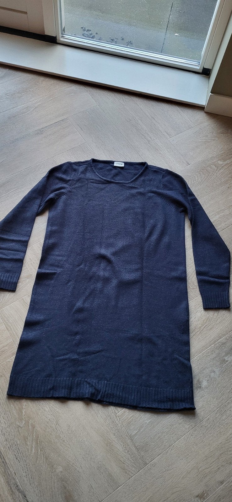 Vila donker blauwe jurk maat L, Zwart, Vila, Maat 42/44 (L), Ophalen of Verzenden