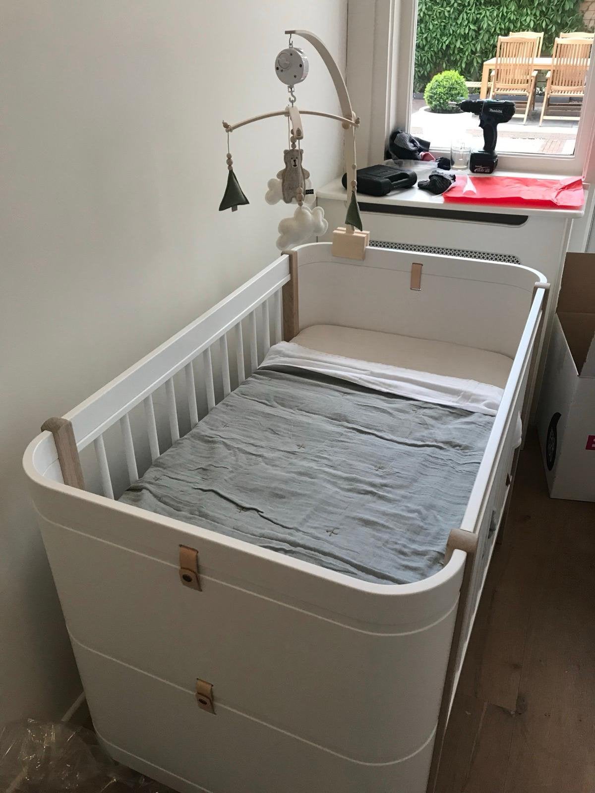 Oliver Furniture Wood Mini+ Junior bed, Ophalen, 70 tot 85 cm, 140 tot 160 cm, Zo goed als nieuw