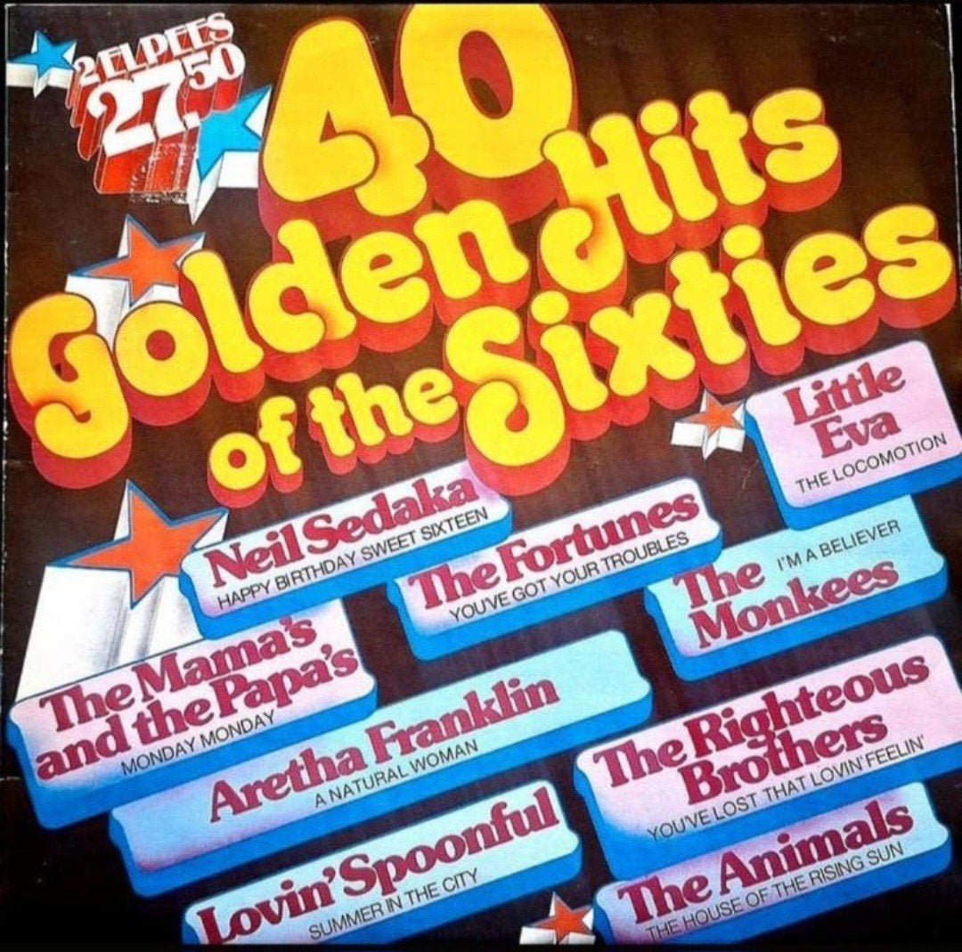 2-LP  VERZAMEL - 40 Golden Hits Of The Sixties, Ophalen of Verzenden, Gebruikt, 12 inch, Pop