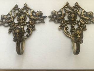 2 messing kapstokhaken wandhaken losse haken uit England, Ophalen, Wandhaken, Zo goed als nieuw, Minder dan 100 cm