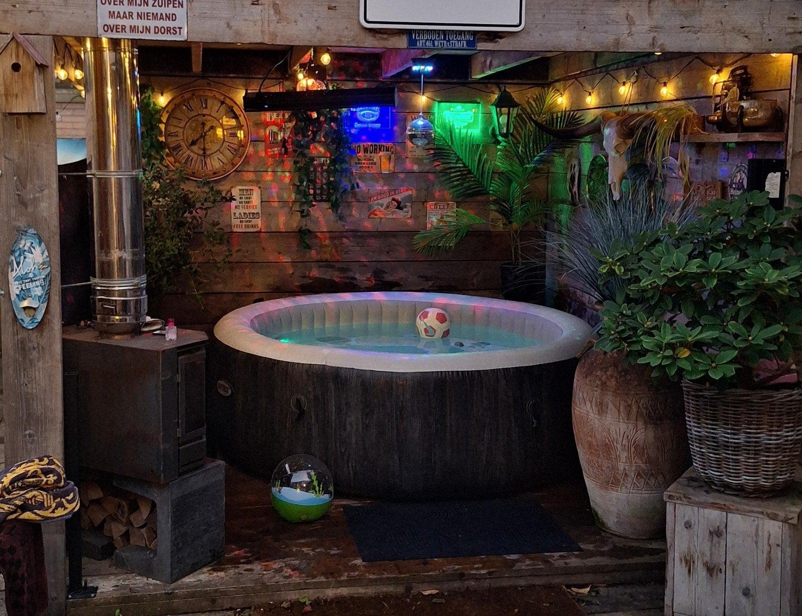 Greywood Deluxe Opblaasbare Jacuzzi 7 Persoons, Ophalen of Verzenden, Gebruikt, Opblaasbaar