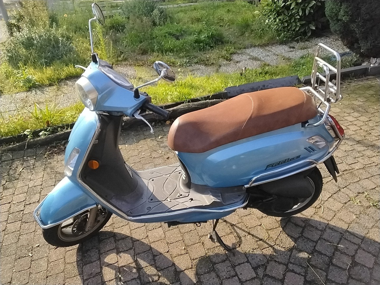 Sym Fiddle II scooter - blauw, Gebruikt, Maximaal 45 km/u, Ophalen of Verzenden, Benzine