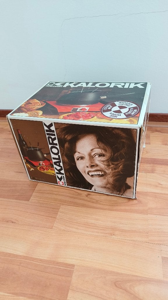 Kalorik Fondue Set - Vintage Fonduepan met 6 Vorken, Ophalen of Verzenden, Zo goed als nieuw, Elektrisch, Fondueset