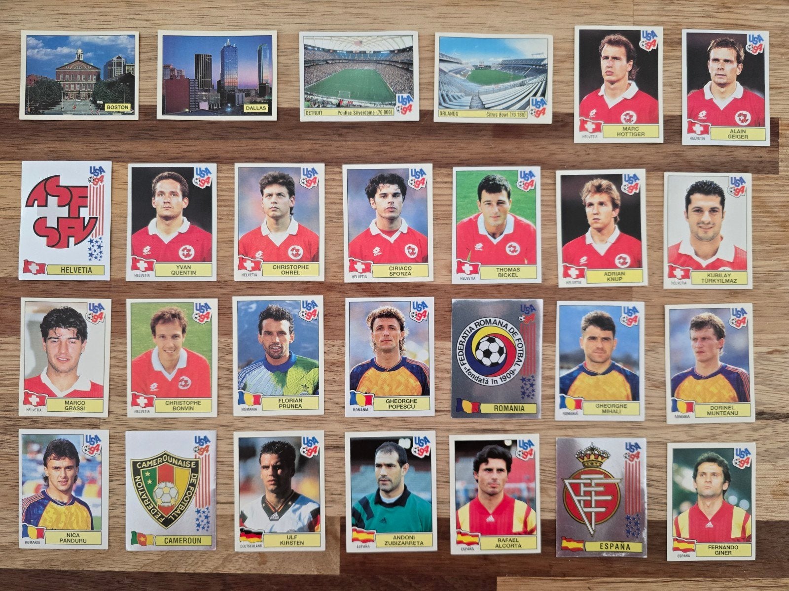 100 x WK 1994 Panini Voetbalplaatjes (blauwe achterkant), Ophalen of Verzenden, Gebruikt, Overige sporten, Poster, Plaatje of Sticker