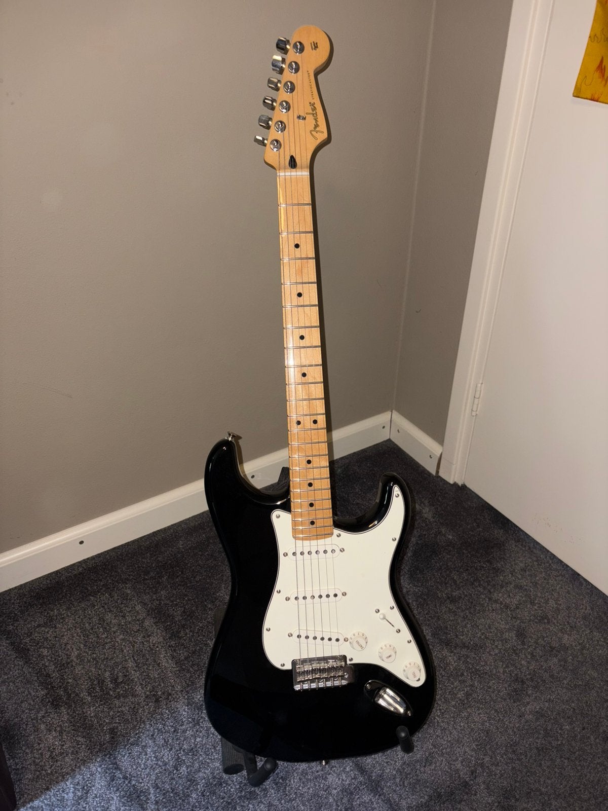 Fender Stratocaster Player II Zwart, Muziek en Instrumenten, Snaarinstrumenten | Gitaren | Elektrisch, Ophalen, Zo goed als nieuw