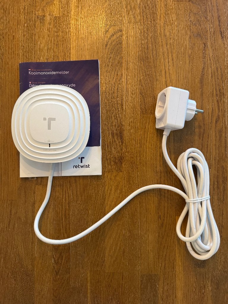 Retwist Koolmonoxidemelder - Zo goed als nieuw, Doe-het-zelf en Verbouw, Ophalen of Verzenden, Zo goed als nieuw, Detector, Sensor of Melder