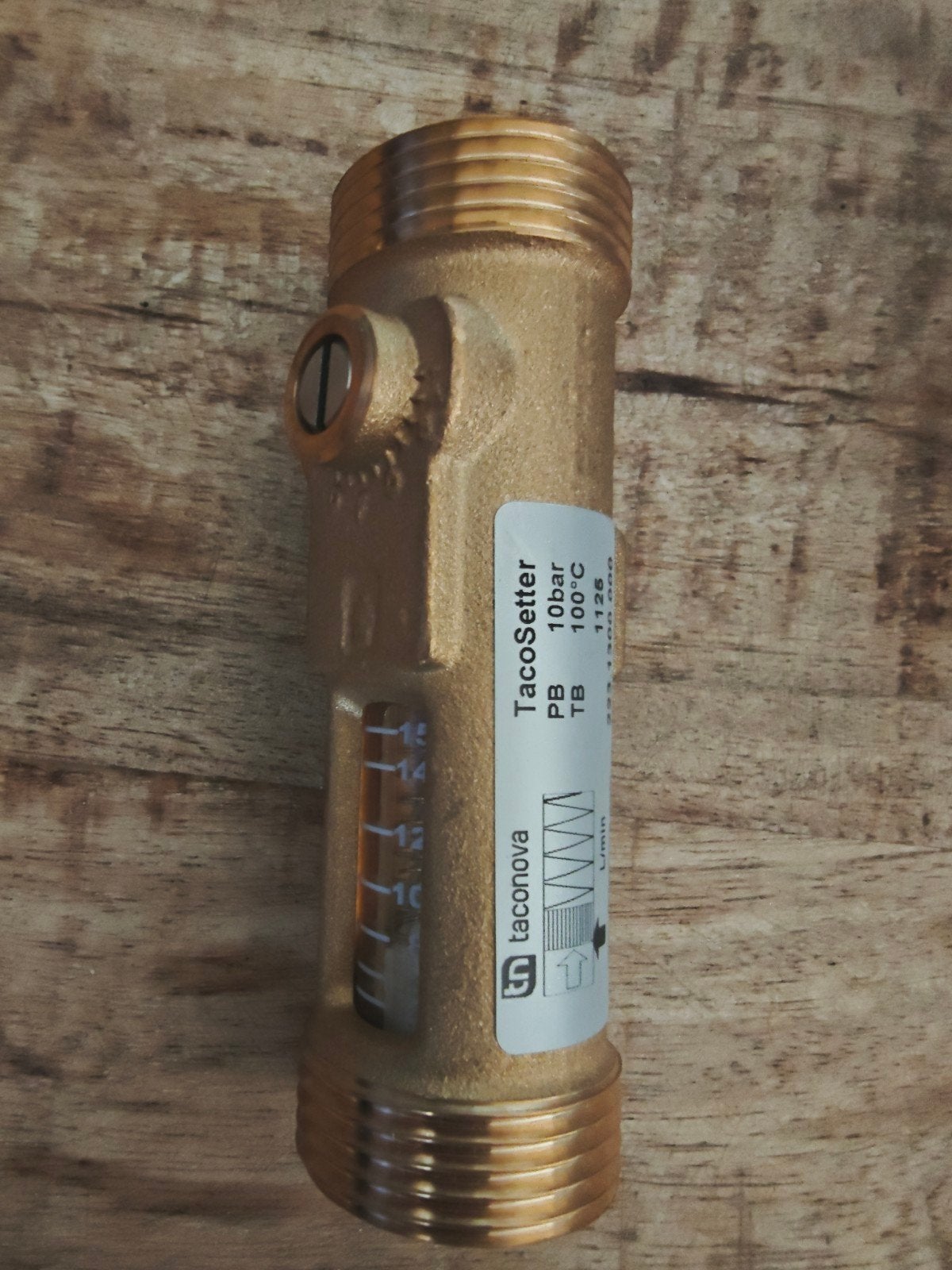 Taconova TacoSetter debietmeter 10bar 100C, Ophalen of Verzenden, Nieuw, Koper, Overige typen