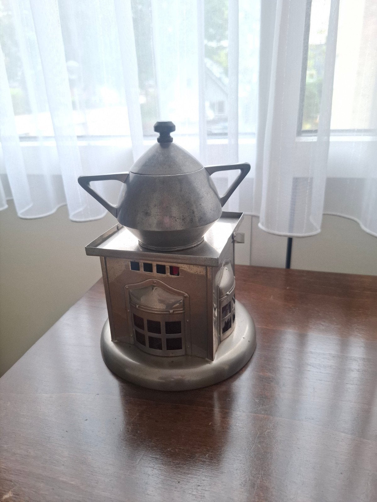 tinnen tin suikerpot met brander, warmhouder, Ophalen of Verzenden