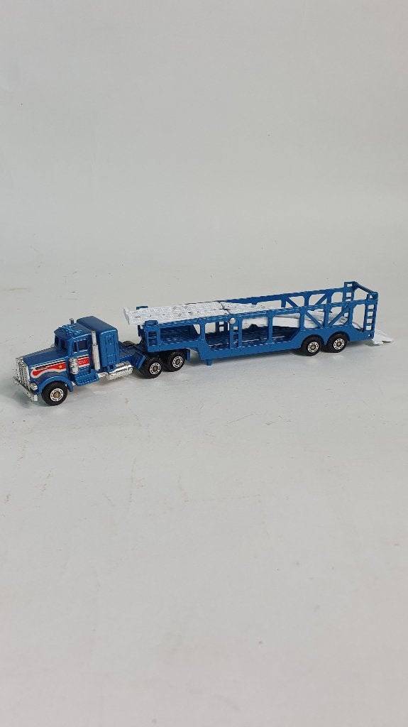 Shinsei Mini Power Kenworth Trailer Autotransport 1:128. S29, Tweedehands verkoop, Tweedehands verkoop, Gebruikt, Auto