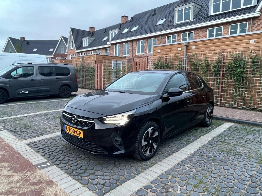 Opel Corsa 50kWh 136pk Aut 2021 Zwart, Auto's, Opel, Zwart, Origineel Nederlands, Elektrisch, Particulier