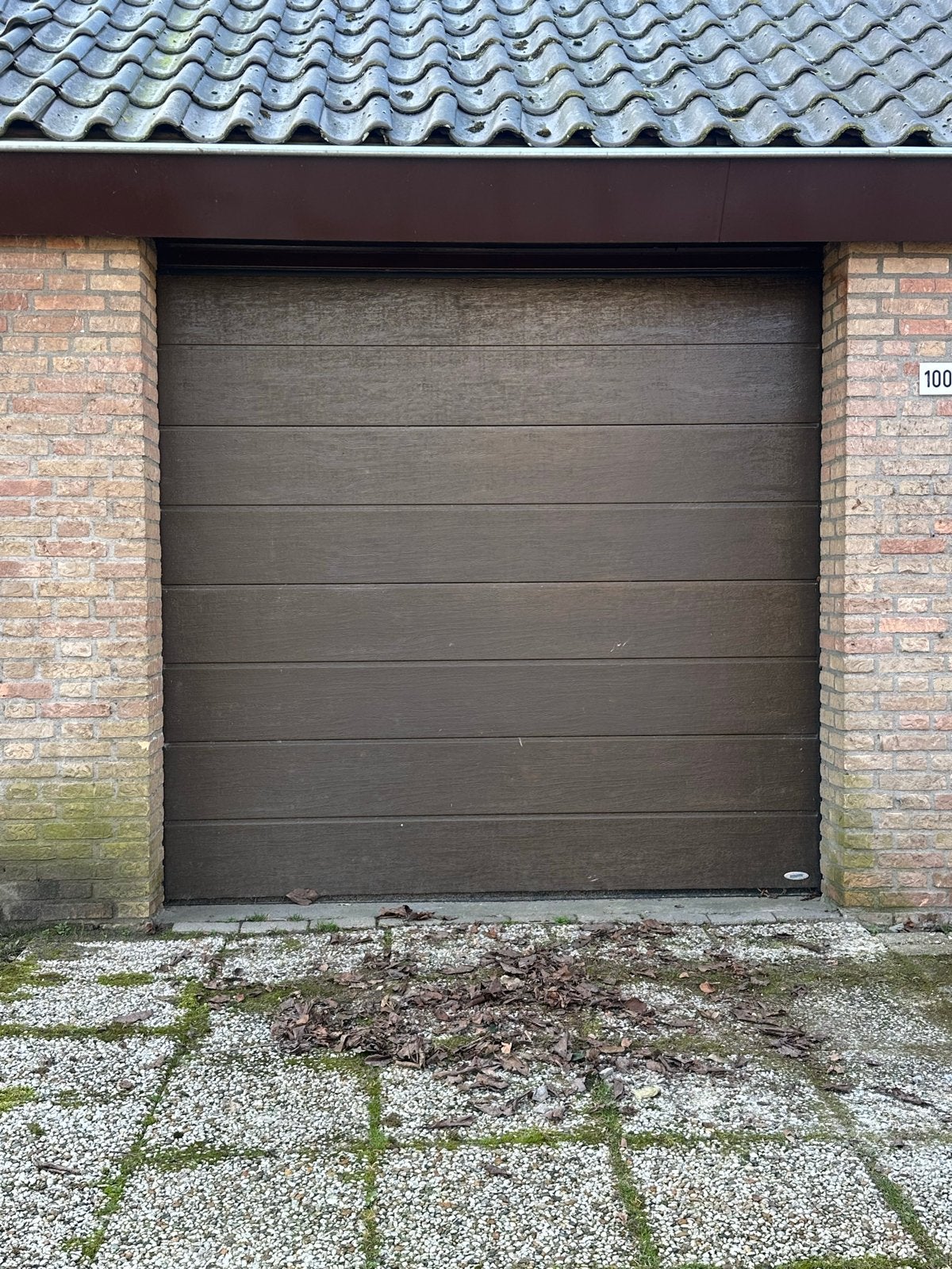 Garagedeur met elektrische opener - NovoPort, Gebruikt, Garagedeur, Metaal, 200 tot 215 cm
